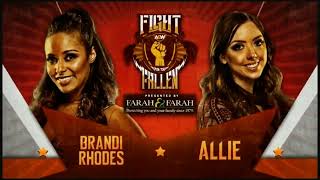 AEW Fight for the Fallen 2019 Match Card [upl. by Viv]