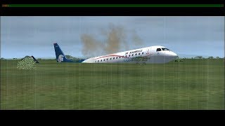 Simulación accidente AEROMEXICO DURANGO VUELO AM2431 [upl. by Osber]