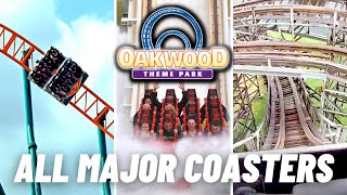 EVERY Coaster at Oakwood Theme Park POV [upl. by Dorca276]