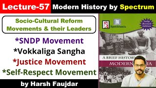 H57 SNDP Movement SelfRespect Movement Justice Movement Vokkaliga Sang Spectrum Modern History [upl. by Faustina]