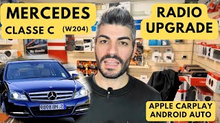 MERCEDES CLASSE C  W204 RADIO UPGRADE CARPLAY ANDROID AUTO [upl. by Catlin469]