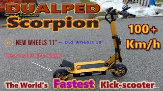 100kmh Dualped Scorpion Prototype Ride amp Full DetailsBest Scooter Yet [upl. by Jemena]