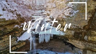 LaSalle Canyon amp Sandstone Point Overlook  Starved Rock  Winter 2019 [upl. by Clyte]