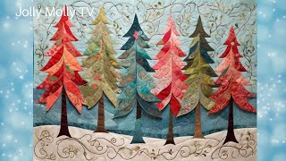 Quilt Series 37  Christmas Tree Themed Quilt Ideas [upl. by Roberson384]