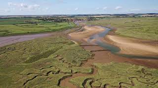 HOLKHAM BEACH  Boudica Land  Norfolk GREAT BRITAIN 4K Drone [upl. by Anilemrac924]