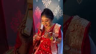 এই দুটো ফুলের জন্য ৩ ঘন্টা ওয়েট করালো😩 call 7431044308 youtube makeup bridalmakeup kolkata [upl. by Annay]