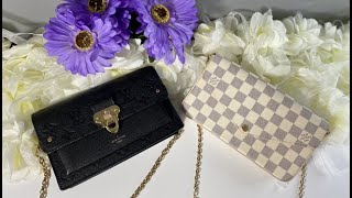 LV Félicie Pochette and Vavin Chain Wallet  What fits  Mod Shots [upl. by Yodlem]