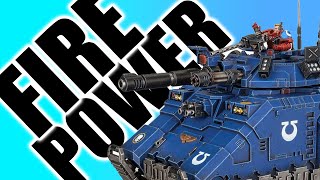 The Repulsor Executioner Has Immense Firepower  warhammer 40k space marine unit review [upl. by Ettelliw]