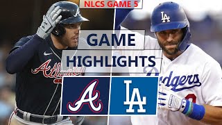 Atlanta Braves vs Los Angeles Dodgers Highlights  NLCS Game 5 2021 [upl. by Rizas]