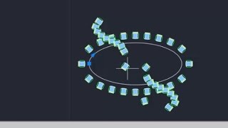 AutoCAD blocks Array  Arrangement of blocks and dynamic blocks [upl. by Denison]