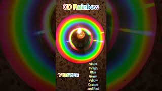 CD Rainbow diffraction physics physicsfun shortsfeed [upl. by Latsyc212]