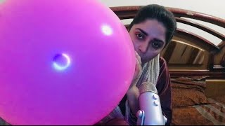 ASMR BLOWING BIG BALLOONS 🎈  TINGLING SENSATION [upl. by Annawek]