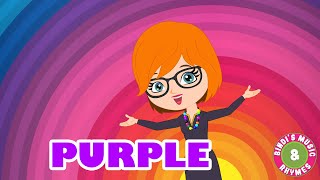 Purple Colour Song for kids  Learn Colours  Rhymes for Children  Bindis Music amp Rhymes [upl. by Horst]