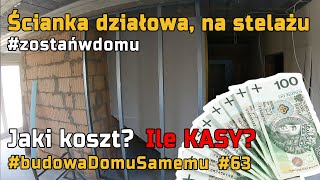 Ścianka działowa z karton gips Jaki koszt [upl. by Yornoc]