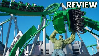 The Incredible Hulk Coaster Review  Universal Orlandos Super Intense Looping Coaster [upl. by Leugimesoj]