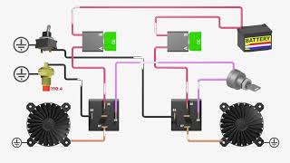 Dual Electric Fan Relay Connections [upl. by Engvall]