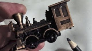 Cast Metal Train Pencil Sharpener Vintage Collectible [upl. by Nonnad819]