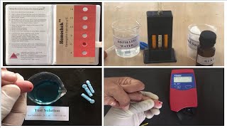 Different methods for Estimation of Haemoglobin  Sahlis  Colour Scale  Couper Sulphate Method [upl. by Romain215]