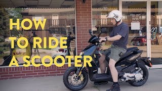 How to Ride a Scooter For The First Time [upl. by Aissat]