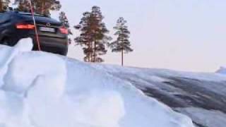 BMW X6M and X5M cold weather testing at Arjeplog Sweden [upl. by Nlycaj]