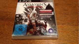 Assassins Creed 3  Unboxing PS3 Bonus Edition [upl. by Ginger]