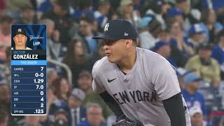 VÍCTOR GONZÁLEZ YANKEES VS BLUE JAYS 17 ABRIL 2024 [upl. by Nonnag823]