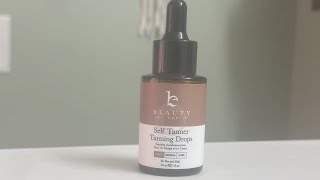 Beauty by Earth Self Tanner Drops for Face Tanner review [upl. by Atiruam]