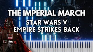 The Imperial March  Star Wars Piano Cover FREE MIDI [upl. by Kirshbaum]