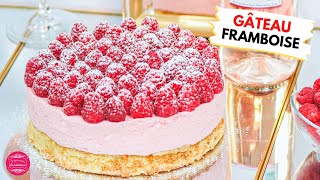 GÂTEAU MOUSSE DE FRAMBOISE LÉGER ET GOURMAND [upl. by Mildrid]