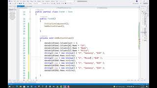 How to Add Command Button in DataGridView  Add Buttons in Each row of DataGridView Windows Forms C [upl. by Jedd]