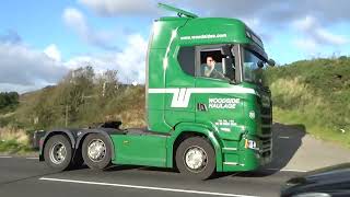 Irish amp Scottish Truck action Cairnryan Port Part 1 [upl. by Ahsekin]