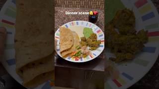 Dinner scene🫣✨youtubeshorts trending chicken chapathi dinner food [upl. by Vassaux72]