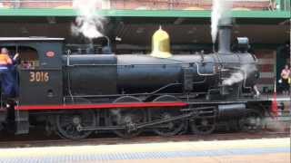 3016  Steam Train to Lavender Bay and Gosford  Sunday 10th March 2013  Part 2 of 2 [upl. by Odab]