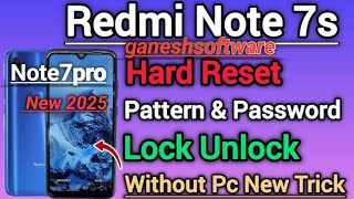 Redmi Note 7 Hard Resetredmi note 7 pattern lock kaise tode redmi note 7 [upl. by Coletta805]