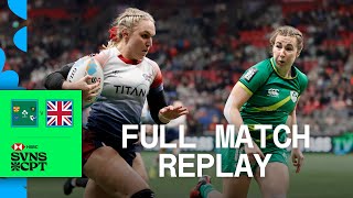 Classic Rivals CLASH in Cape Town  Ireland v Great Britain  Womens Pool B  HSBC Cape Town Sevens [upl. by Roht]