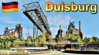 4K Sunny Day Walk in Germany  Duisburg City Tour  Landscape Park Duisburg Nord [upl. by Doscher]