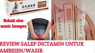 REVIEW SALEP DICTAMIN UNTUK OBATI AMBEIEN ATAU WASIR [upl. by Helga]