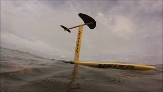 Outer Banks Kiting  with new Naish Hover Foil 2017 [upl. by Esenahs171]