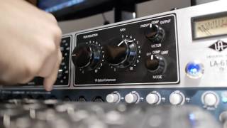 UA LA610 In Front Of Guitar Amp Test [upl. by Icrad]