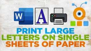 How to Print Large Letters on Single Sheets of Paper in Word 2021 [upl. by Breban225]