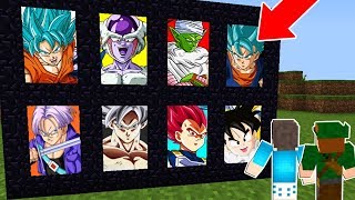 ENCONTRAMOS 8 PORTAIS DO DRAGON BALL SUPER NO MINECRAFT [upl. by Eirahcaz447]