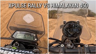 Himalayan 450 Rally vs XPulse 200 Time Trial Hot Lap On Dirt [upl. by Peterus]