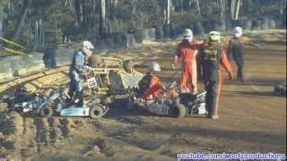 Western Australian Dirt Kart Title 2012 Highlights [upl. by Anem]