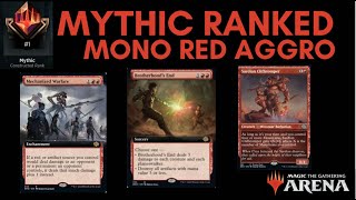 Supercharged MONO RED to go MYTHIC in Standard on MTG Arena with new Brothers War Cards [upl. by Lleryd]