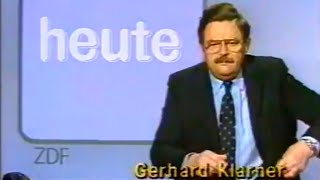 ZDF Ansage Vorschau Fragment heuteSpätnachrichten Beginn quotDas aktuelle Sportstudioquot 25011986 [upl. by Enoitna]