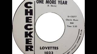 Lovettes  Crush  One More Year Checker 1033 1963 [upl. by Teferi]