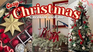 🎄CLASSIC CHRISTMAS DECORATE WITH ME 2024  Christmas decor 2024  Christmas Tree Christmas2024 [upl. by Fabri]