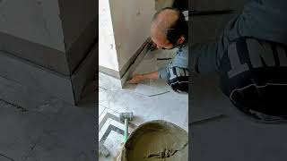 Tile fixing Method shortvideos shorts youtubeshorts [upl. by Werdnaed]