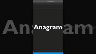 Anagram in Python தமிழல் Crazy Codes Python Tamil  anagram python trending shorts program [upl. by Lindblad]