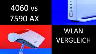 WLAN im TEST  Fritzbox 4060 versus 7590 AX [upl. by Antonetta]